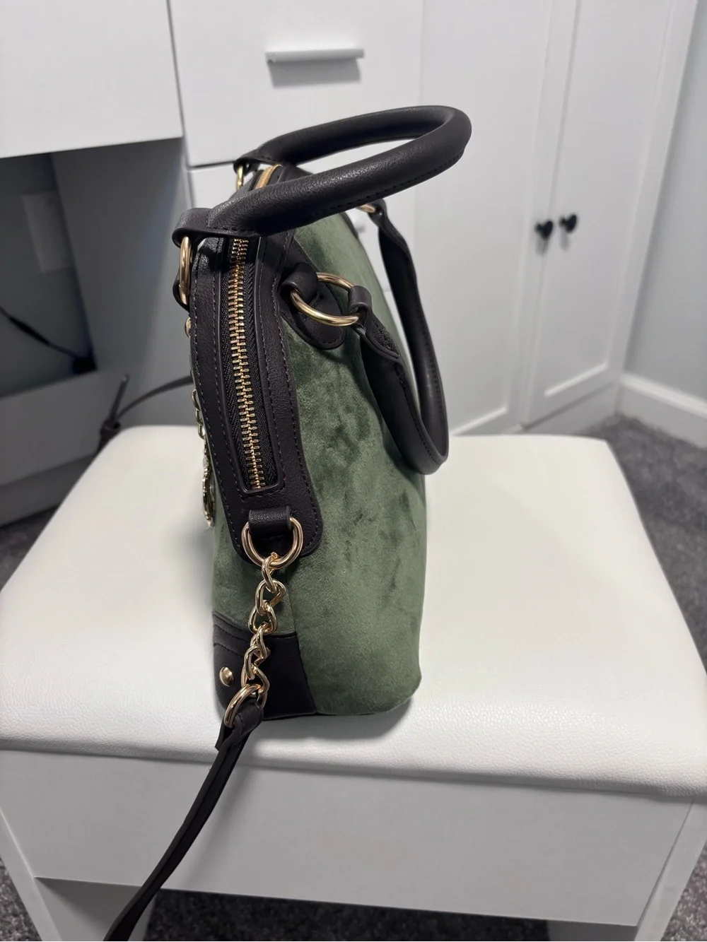 Juicy Couture Renaissance Satchel Crossbody Bag color Super Greens